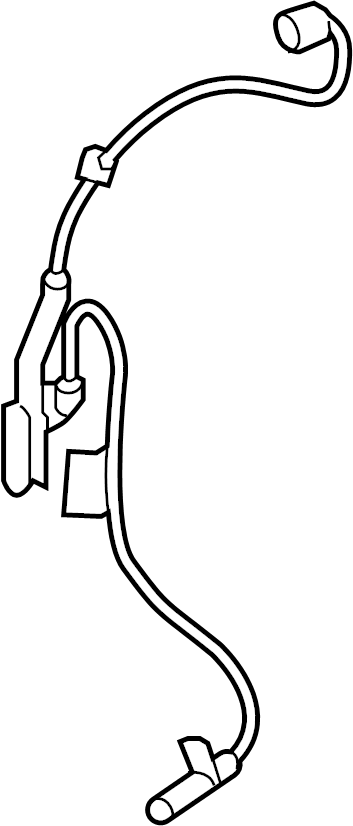 View 895430R010 ABS Wheel Speed Sensor (Left, Front) Full-Sized Product Image