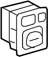 View 8487074010 Door Mirror Switch Full-Sized Product Image