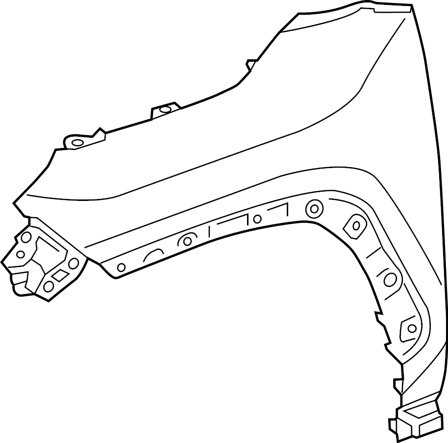 View 538110R130 Fender (Right, Front) Full-Sized Product Image