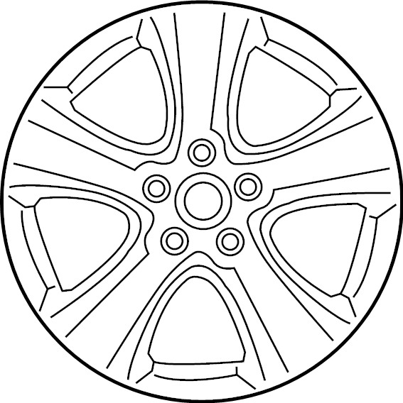 View 4261142840 Wheel, alloy. Wheel, Disc.  Full-Sized Product Image