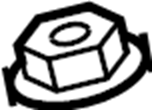 View 9017114015 Ball joint castle nut. (Lower) Full-Sized Product Image