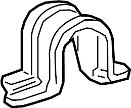 View 4882433040 Suspension Stabilizer Bar Bracket (Front) Full-Sized Product Image