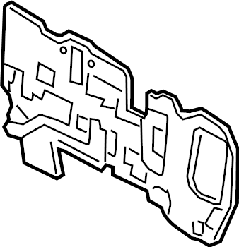 View 552230R100 Engine Compartment Insulation (Front) Full-Sized Product Image