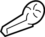 View 725250R060C0 HANDLE, RECLINING AD. Recline handle.  Full-Sized Product Image