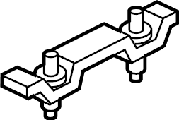 View 6347442050 Leg, Roof Rack. Mount bRacket. (Left, Rear) Full-Sized Product Image