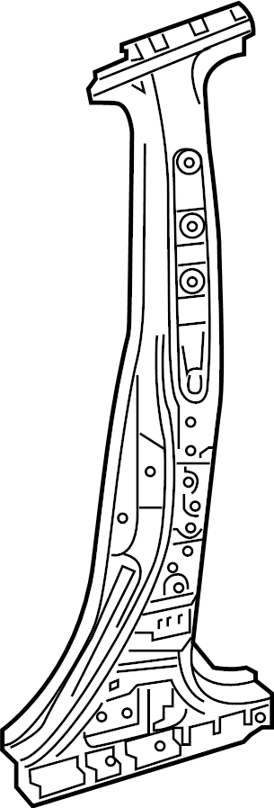 View 610380R903 Body B-Pillar Reinforcement (Lower) Full-Sized Product Image