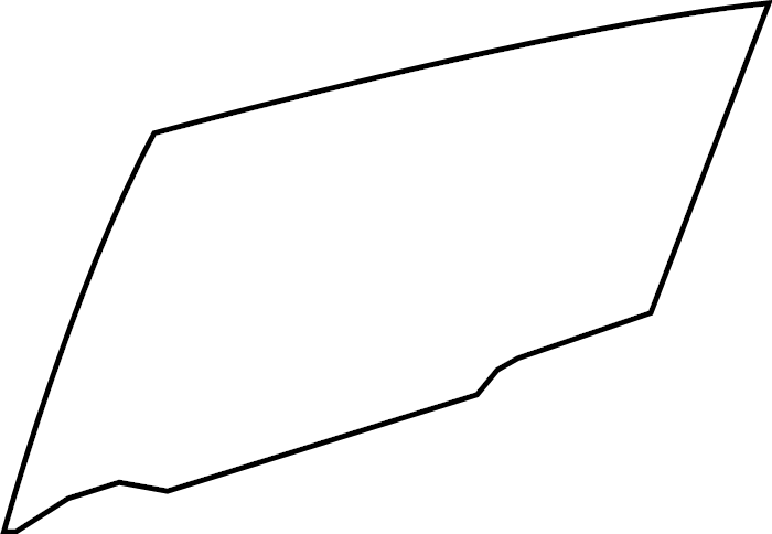 View 681040R100 Door Glass (Rear) Full-Sized Product Image