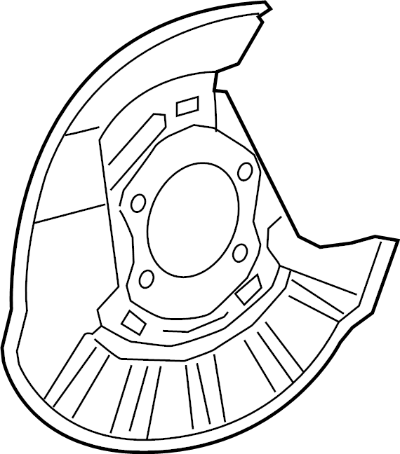 View 47881F6010 Brake Dust Shield Full-Sized Product Image