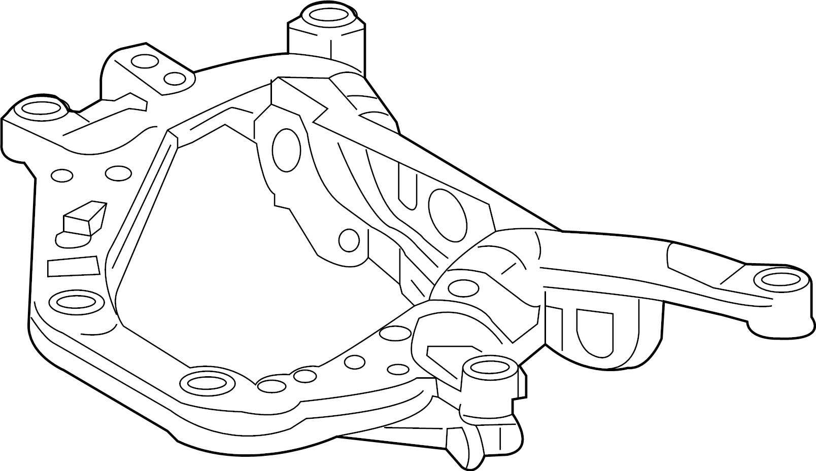 View 512000R020 Suspension Subframe Crossmember (Rear) Full-Sized Product Image