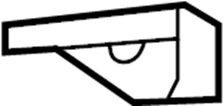 View 5327435070 Radiator Support Panel Reinforcement Bracket (Front) Full-Sized Product Image