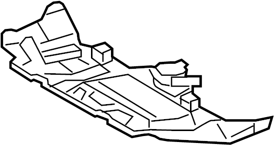 View 5140560210 Radiator Support Splash Shield (Lower) Full-Sized Product Image