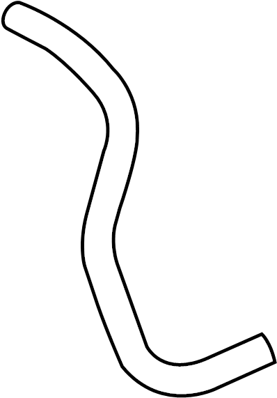 View 4434860430 Power Steering Reservoir Hose Full-Sized Product Image