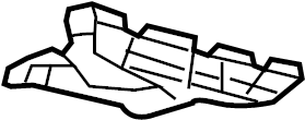 View 521460E060 Bumper Cover Support Rail (Front, Upper, Lower) Full-Sized Product Image