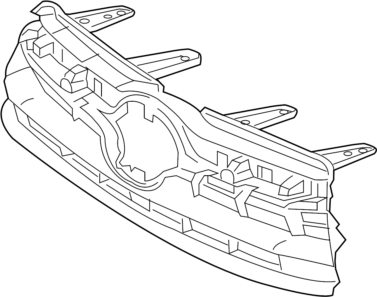 View 531010E170 Grille (Upper) Full-Sized Product Image