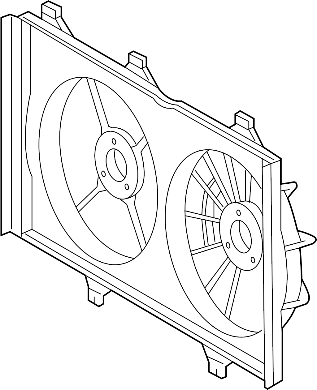 View 167110P240 Shroud, Fan.  Full-Sized Product Image