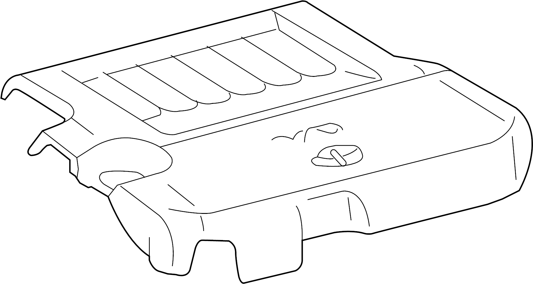 View 112090P060 COVER SUB - ASSEMBLY, V - BA. COVER, V - BANK. Engine cover.  Full-Sized Product Image
