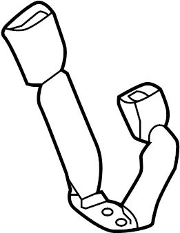 View 735900E010B0 Seat Belt Receptacle (Rear) Full-Sized Product Image