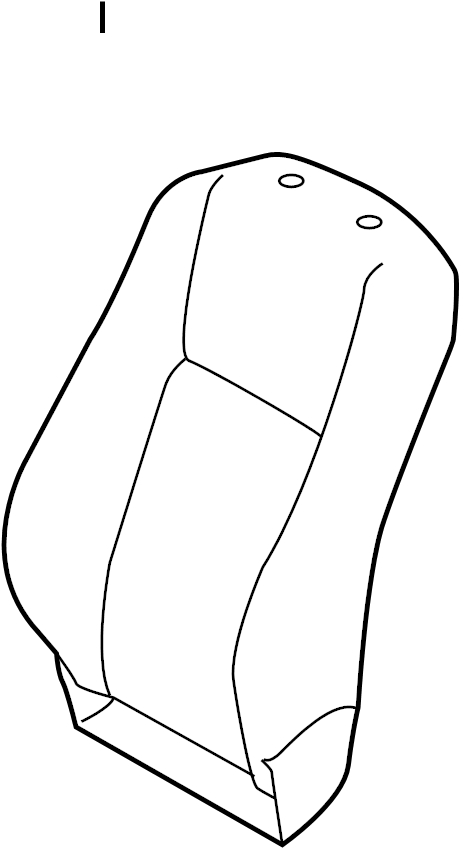 View 710730E290C1 Cover SUB - Assembly, Seat. Seat back Cover. (Front) Full-Sized Product Image