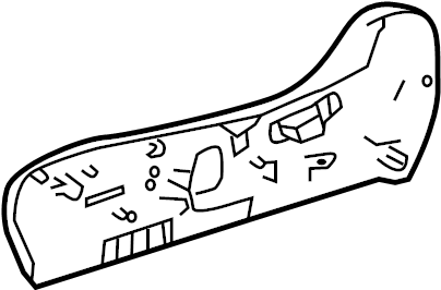 View 718110E140B0 Outer side panel. Shield, Seat Cushion. (Front) Full-Sized Product Image