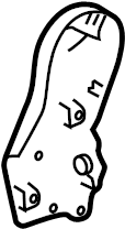 View 718250E060B0 Seat Frame Trim Panel (Rear) Full-Sized Product Image