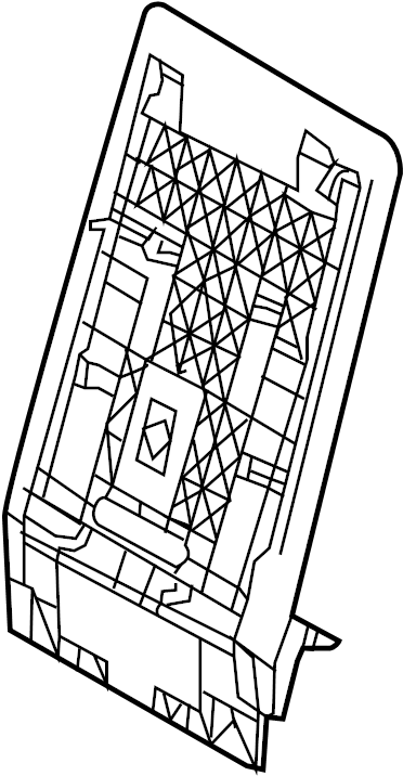 View 792070E090C0 Seat Back Panel (Rear) Full-Sized Product Image