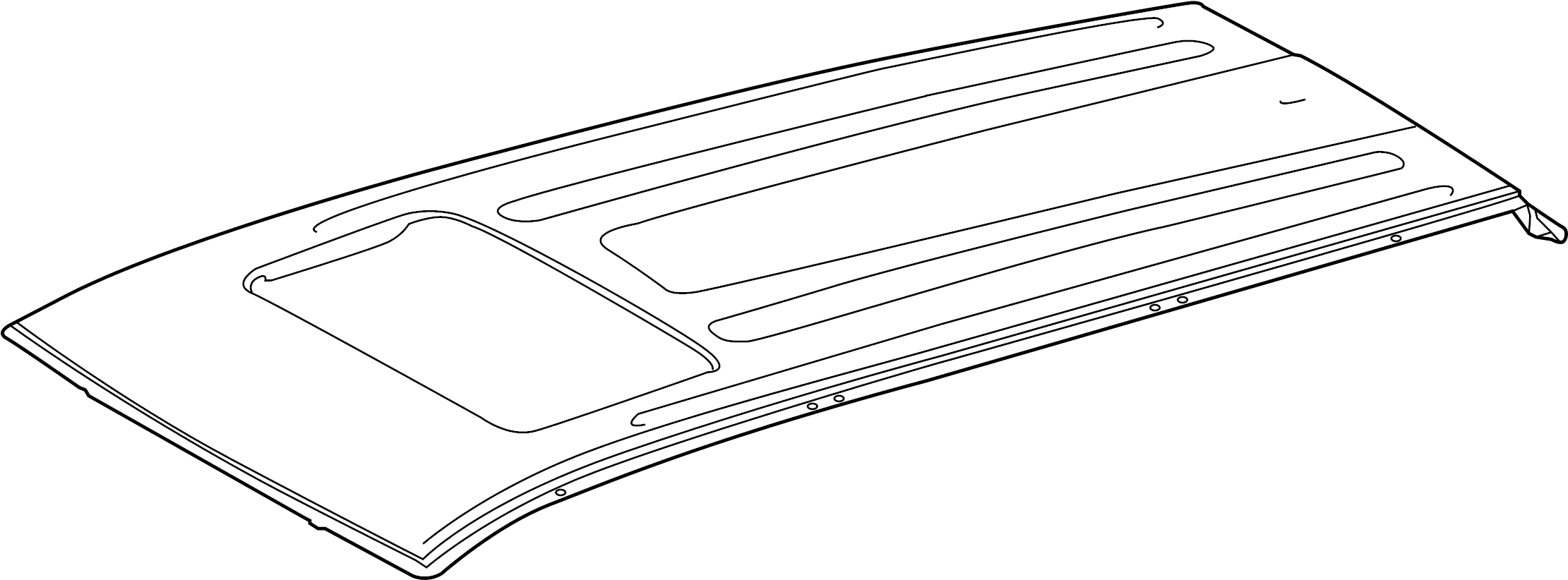 View 631110E110 Roof panel.  Full-Sized Product Image