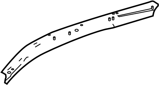 View 612010E020 Rail REINFORCED. Rail SUB - Assembly, Roof. (Right) Full-Sized Product Image