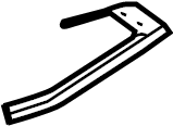 View 634880E051 Cushion, Roof Rack. Side rail Cushion. (Left) Full-Sized Product Image