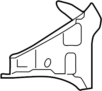 View 611030E040 Body A-Pillar Reinforcement Plate (Front, Upper) Full-Sized Product Image