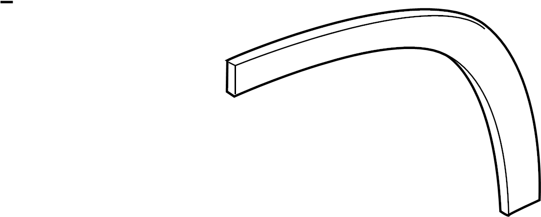 View 750880E010 Wheel Arch Molding (Lower) Full-Sized Product Image