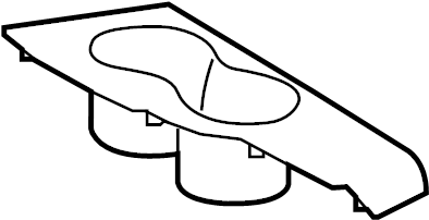 View 647140E060B0 Interior Quarter Panel Cup Holder Full-Sized Product Image