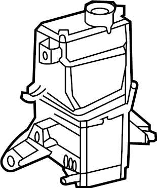 View 164700P130 Engine Coolant Reservoir (Right) Full-Sized Product Image