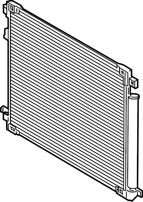 View 884A048010 A/C Condenser Full-Sized Product Image