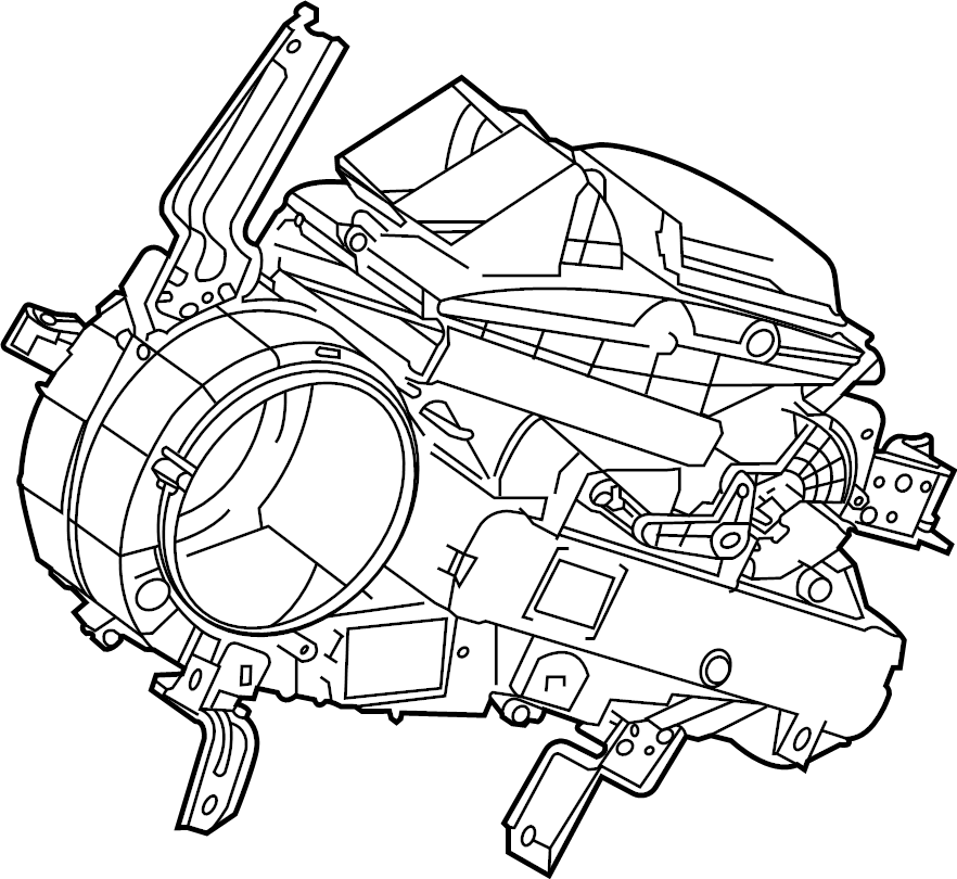View 870300E080 AC AND heater ASSEMBLY. BLOWER ASSEMBLY, AIR CONDITIONING (A/C). CASE ASSEMBLY.  Full-Sized Product Image