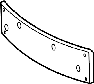 View 52114WAA02 License Plate Bracket (Front) Full-Sized Product Image