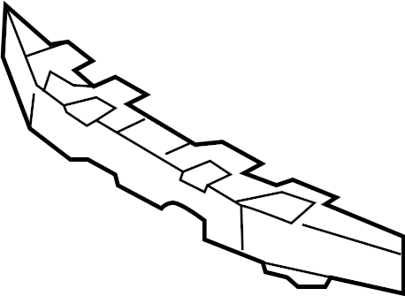 View 52612WAA01 Bumper Impact Absorber (Front, Upper) Full-Sized Product Image