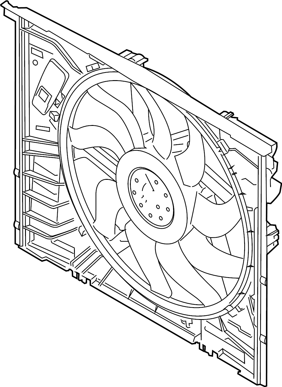 View 16360WAA03 Engine Cooling Fan Assembly Full-Sized Product Image