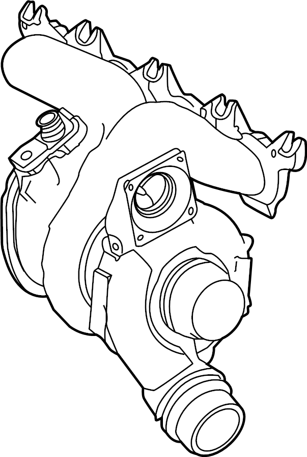 View 17201WAA03 Exhaust Manifold. Turbocharger SUB - ASS.  Full-Sized Product Image