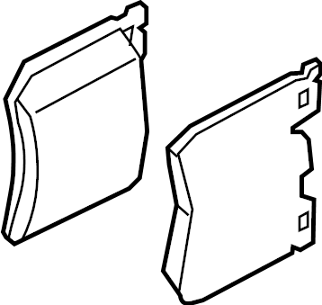 View 04465WAA04 Disc Brake Pad Set (Front) Full-Sized Product Image