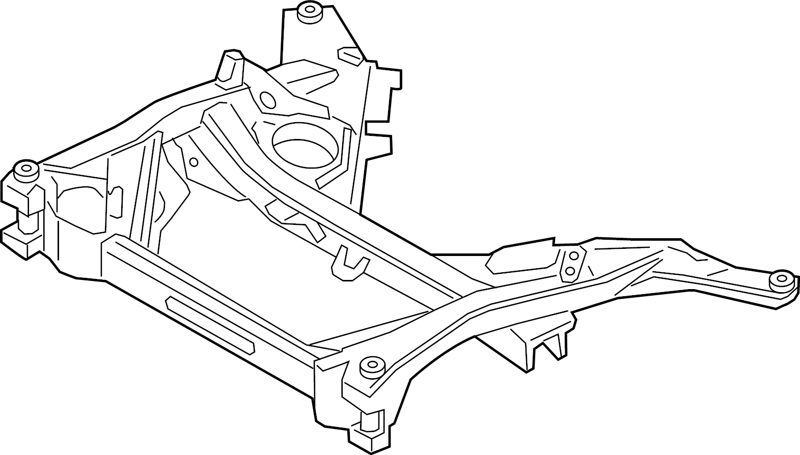 View 51201WAA01 Suspension Subframe Crossmember (Front) Full-Sized Product Image