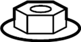 View 90118WA199 Nut. Arm. Control. (Front, Rear, Upper, Lower) Full-Sized Product Image