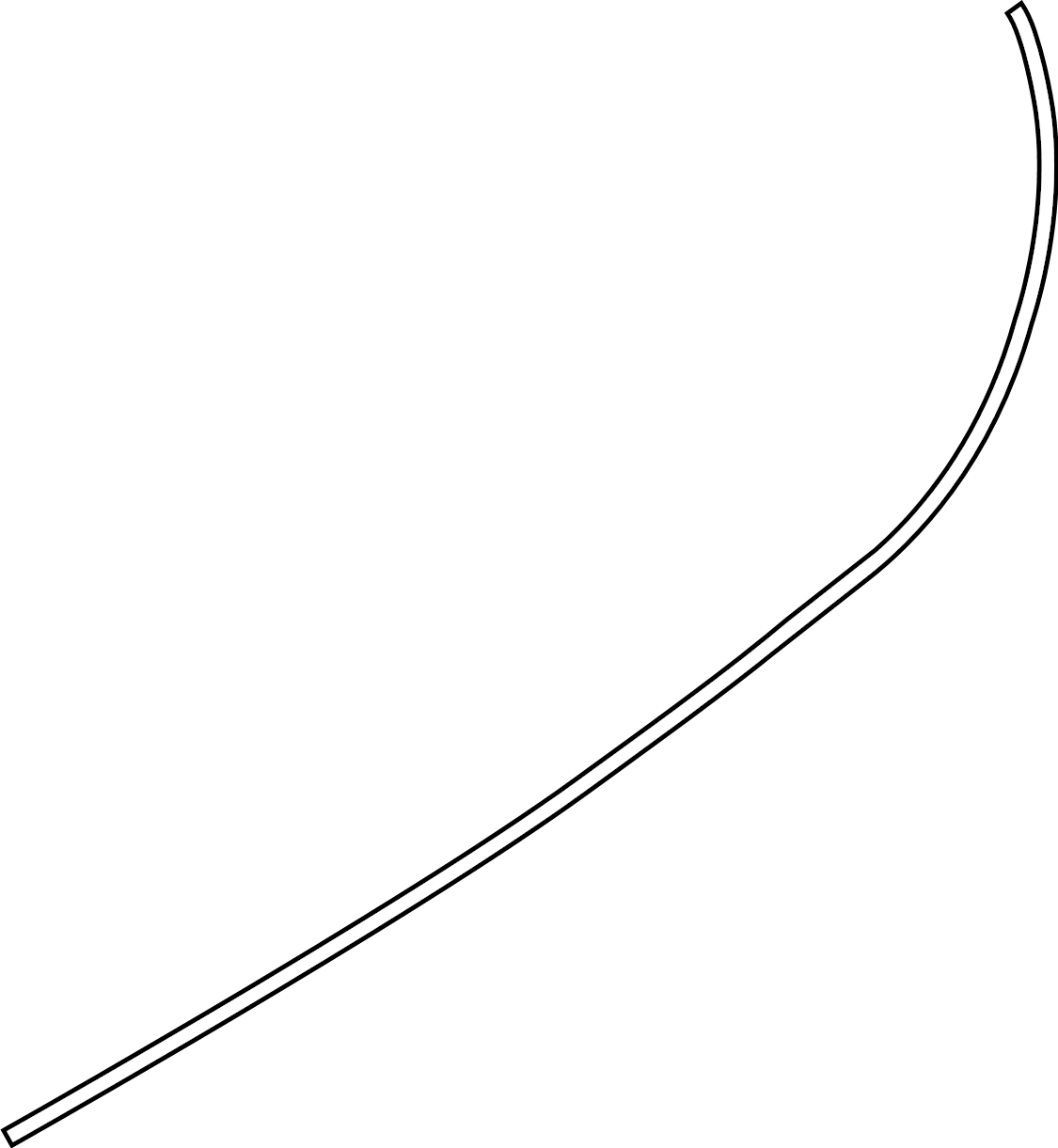 View 67862WAA01 Door Seal (Front, Lower) Full-Sized Product Image