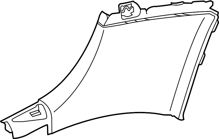 View 62602WAA01 Interior Quarter Panel Trim Panel (Lower) Full-Sized Product Image