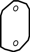 View LR093437 Bumper Impact Bar Gasket Full-Sized Product Image