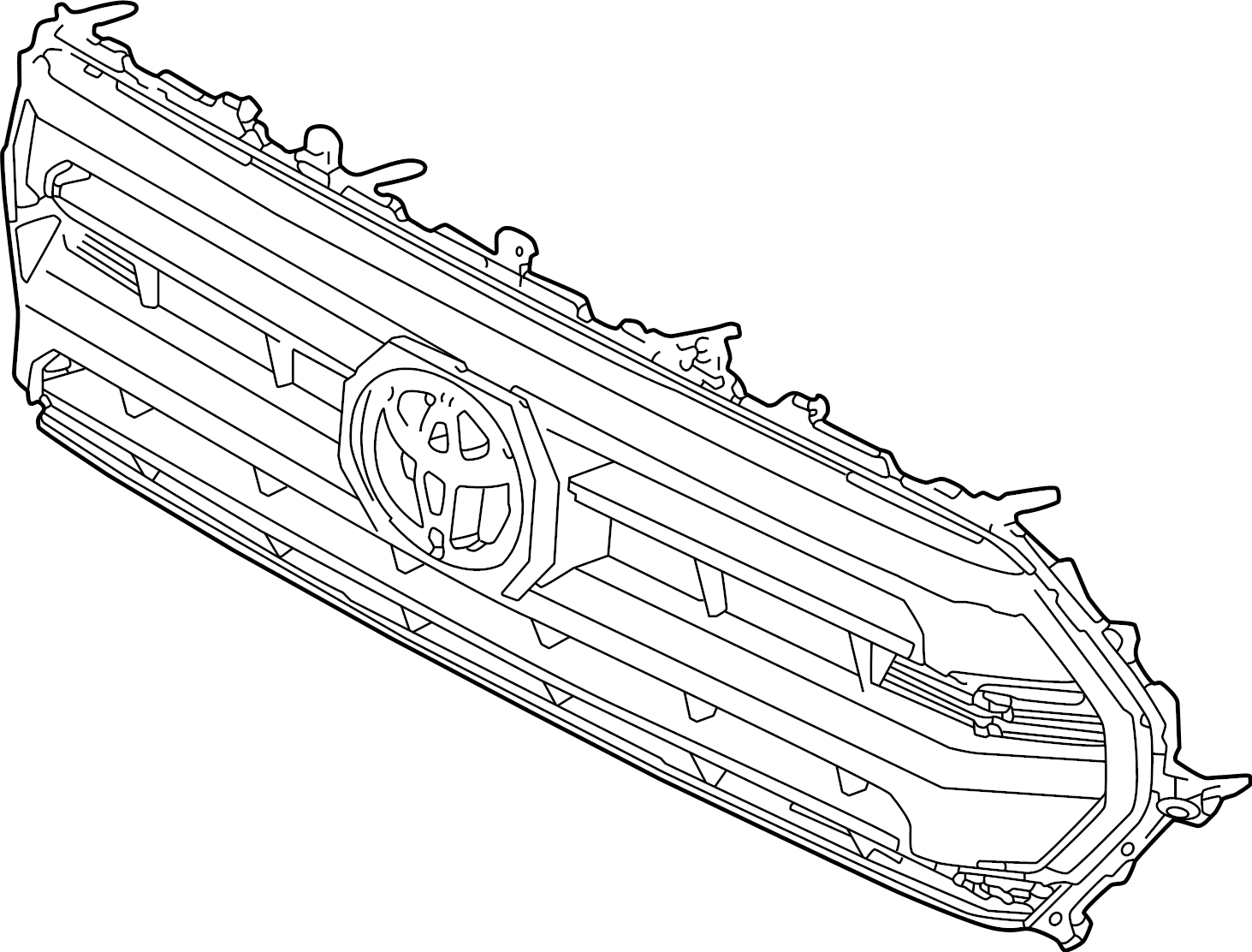 View 531010C120 Grille SUB - Assembly, Radiator.  Full-Sized Product Image