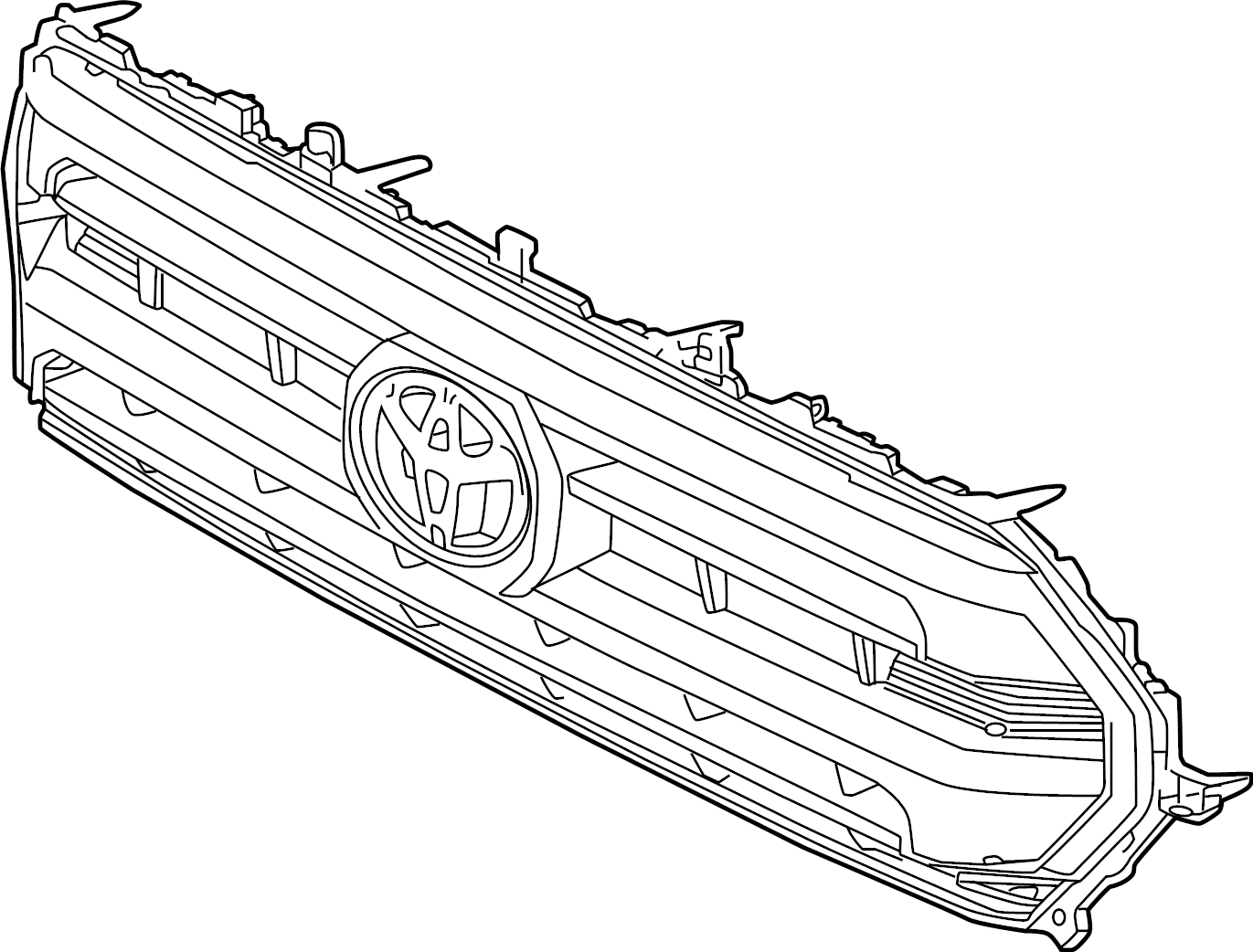 View 531010C130 Grille SUB - Assembly, Radiator.  Full-Sized Product Image