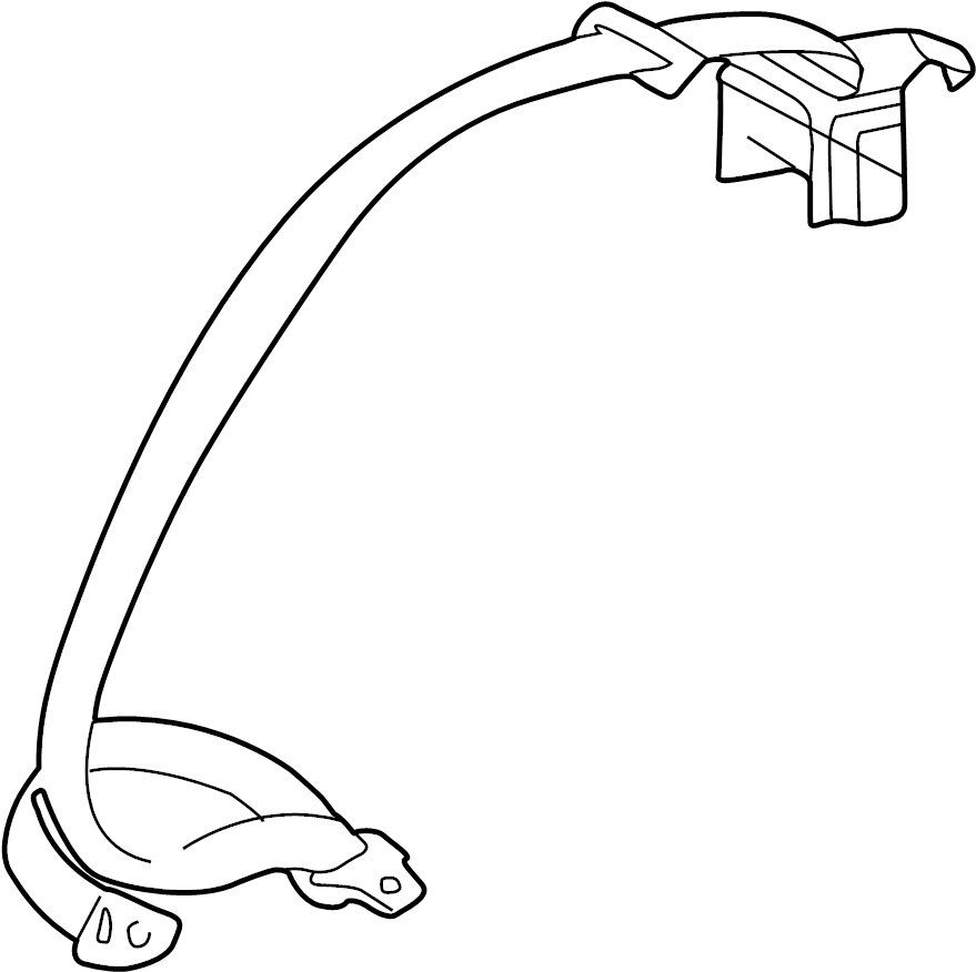 View 73360AA030B0 Seat Belt Lap and Shoulder Belt (Rear) Full-Sized Product Image