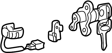 View 6905533201 Trunk Lock Cylinder and Key Full-Sized Product Image
