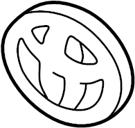 View 7531135090 Grille Emblem Full-Sized Product Image