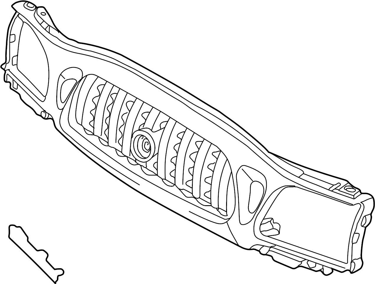 View 5310004250B0 Grille (Upper, Lower) Full-Sized Product Image